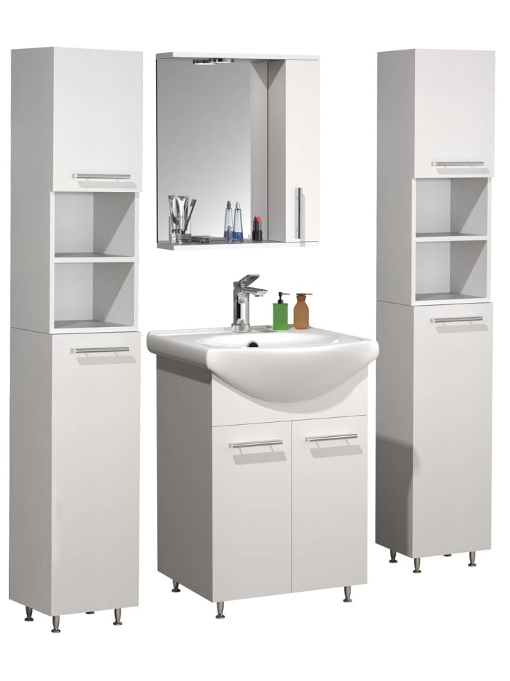 ebuy24 Badmöbelset LisaloM Weiß 115 x 45 cm günstig kaufen onesize