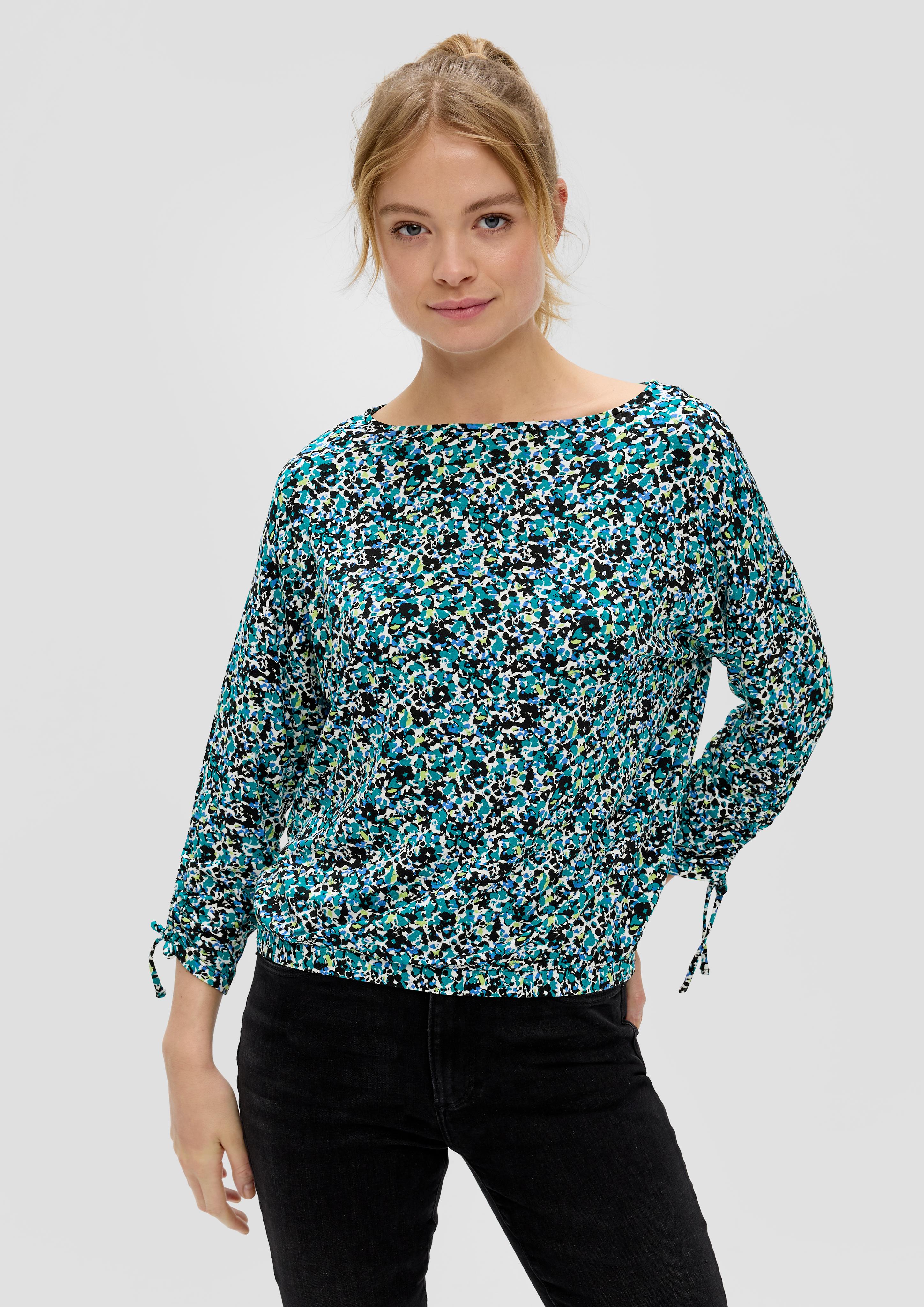 Langarmshirt mit Raffung an den Ärmeln   2142202-99A0