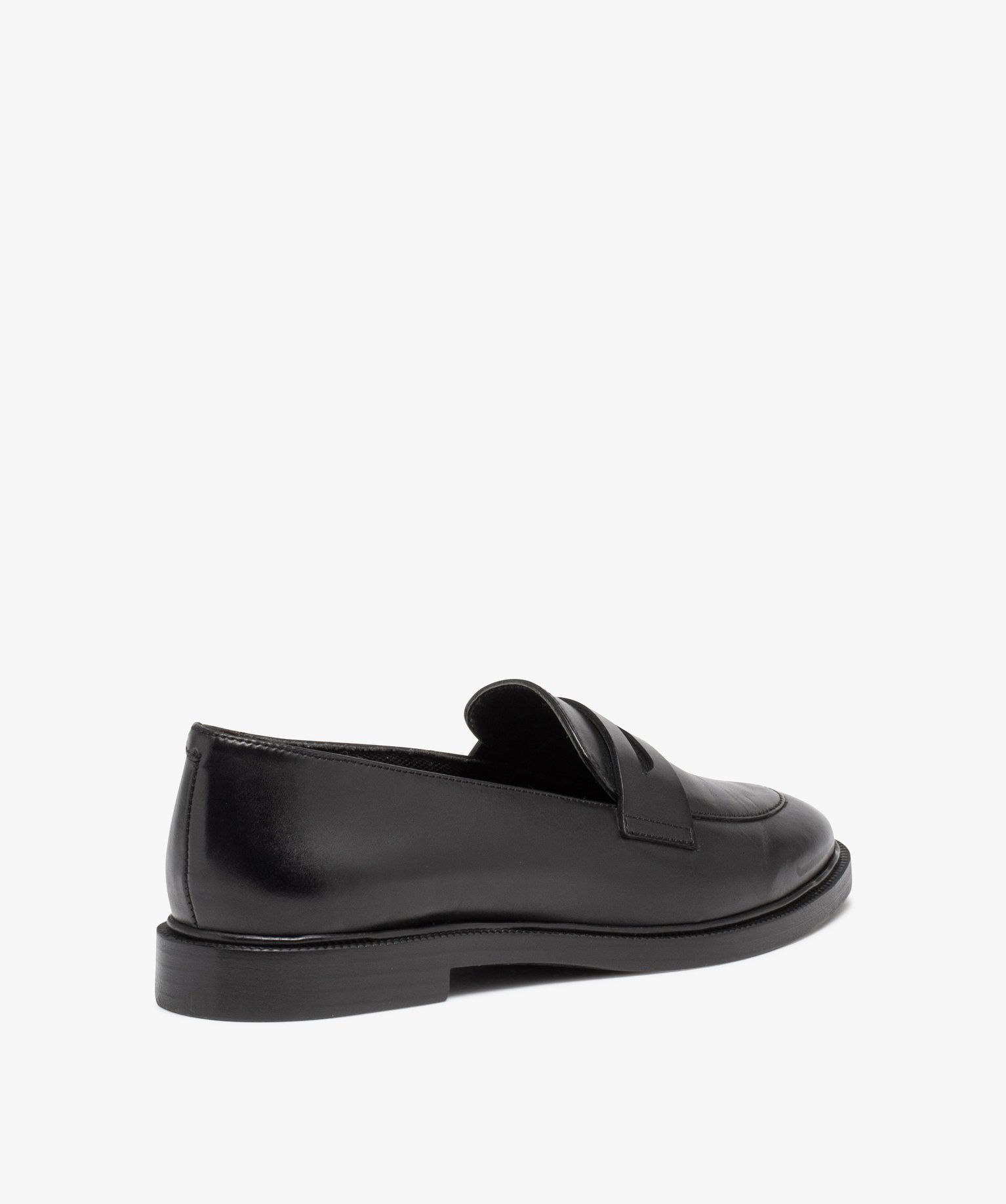 Mocassins femme unis dessus en cuir classique - Taneo noir | GEMO