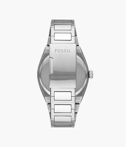 Fossil Uhr Everett 3-Zeiger-Werk Datum Edelstahl