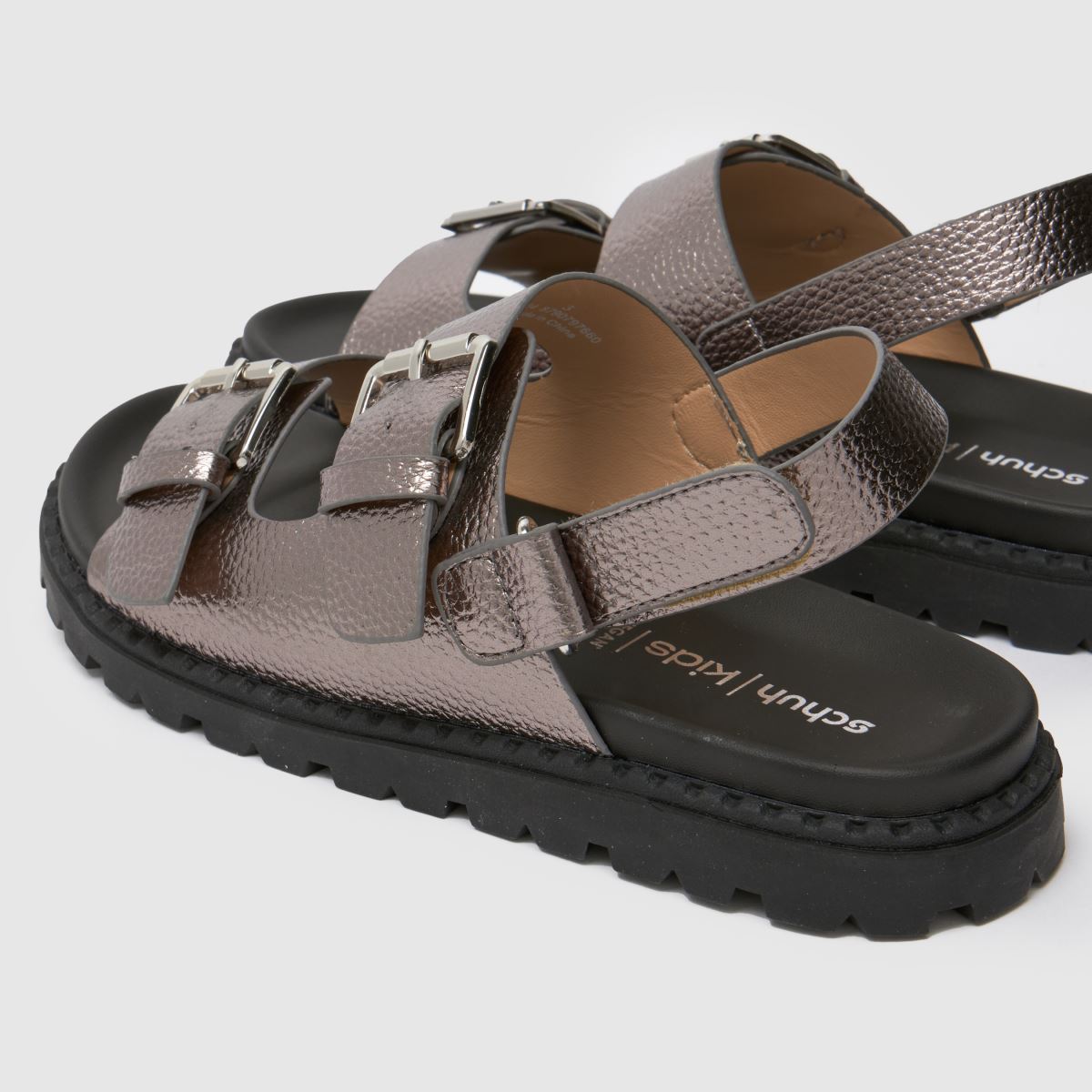 Schuh silverfärgade Tyra grova flickor/ungdomssandaler