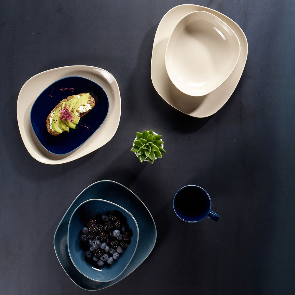 like. by Villeroy & Boch Assiette dessert Organic Dark Blue Assiette