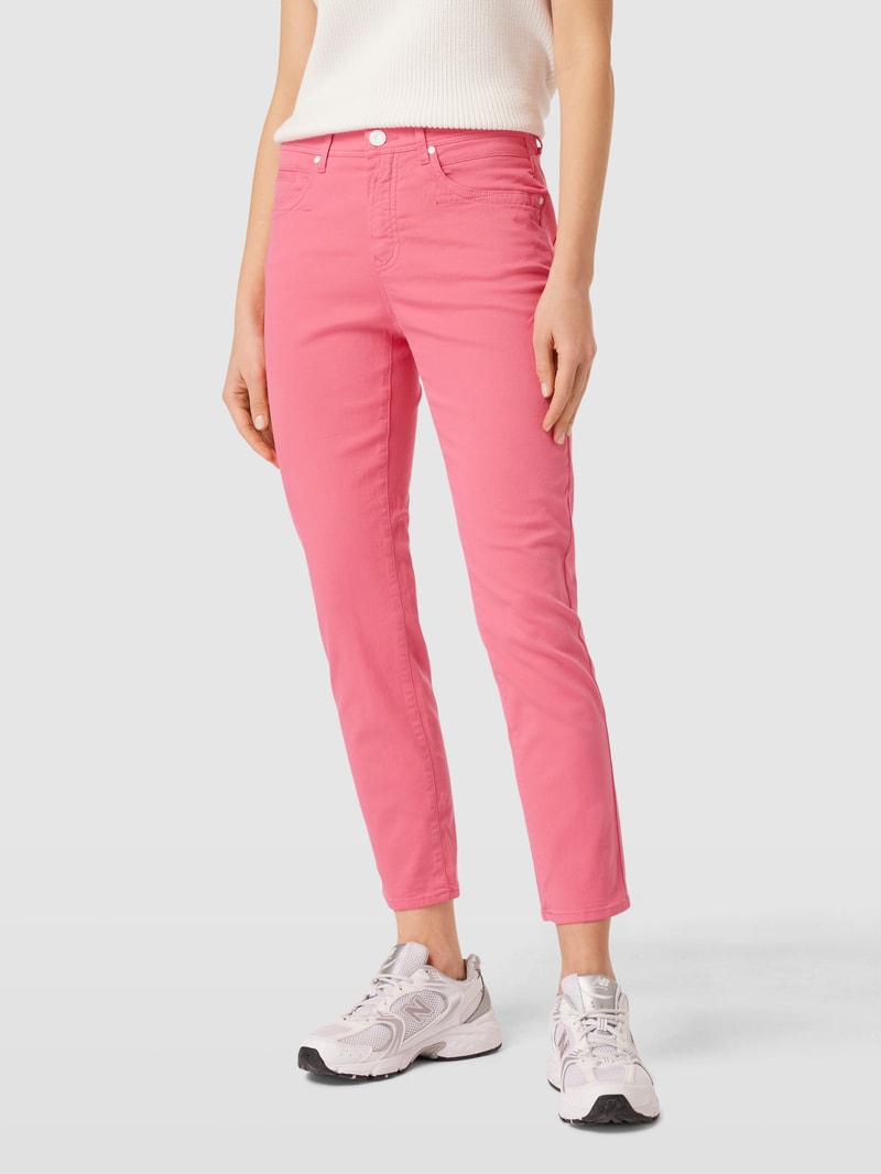 Jeans mit Label-Patch Modell 'Mary' in pink