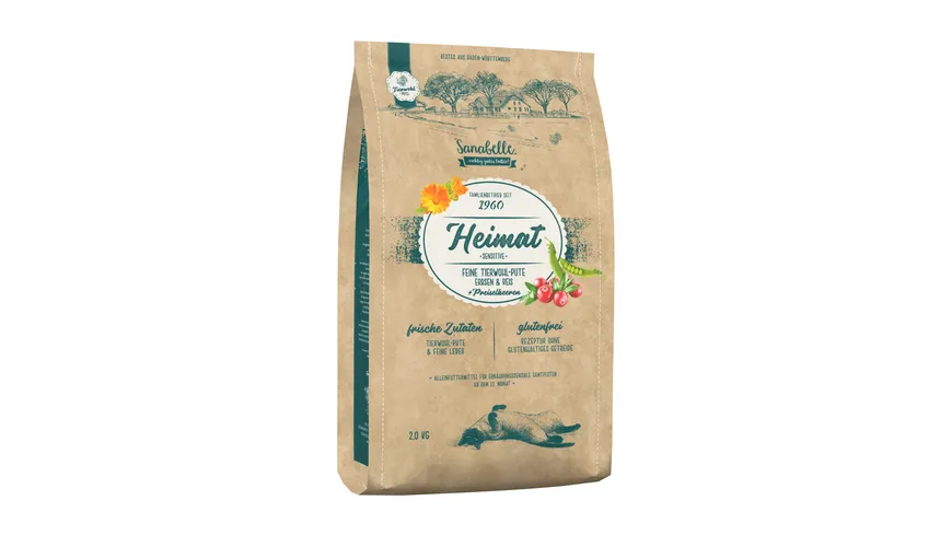 Sanabelle Heimat Pute Katzentrockenfutter 2kg 2.1 kg