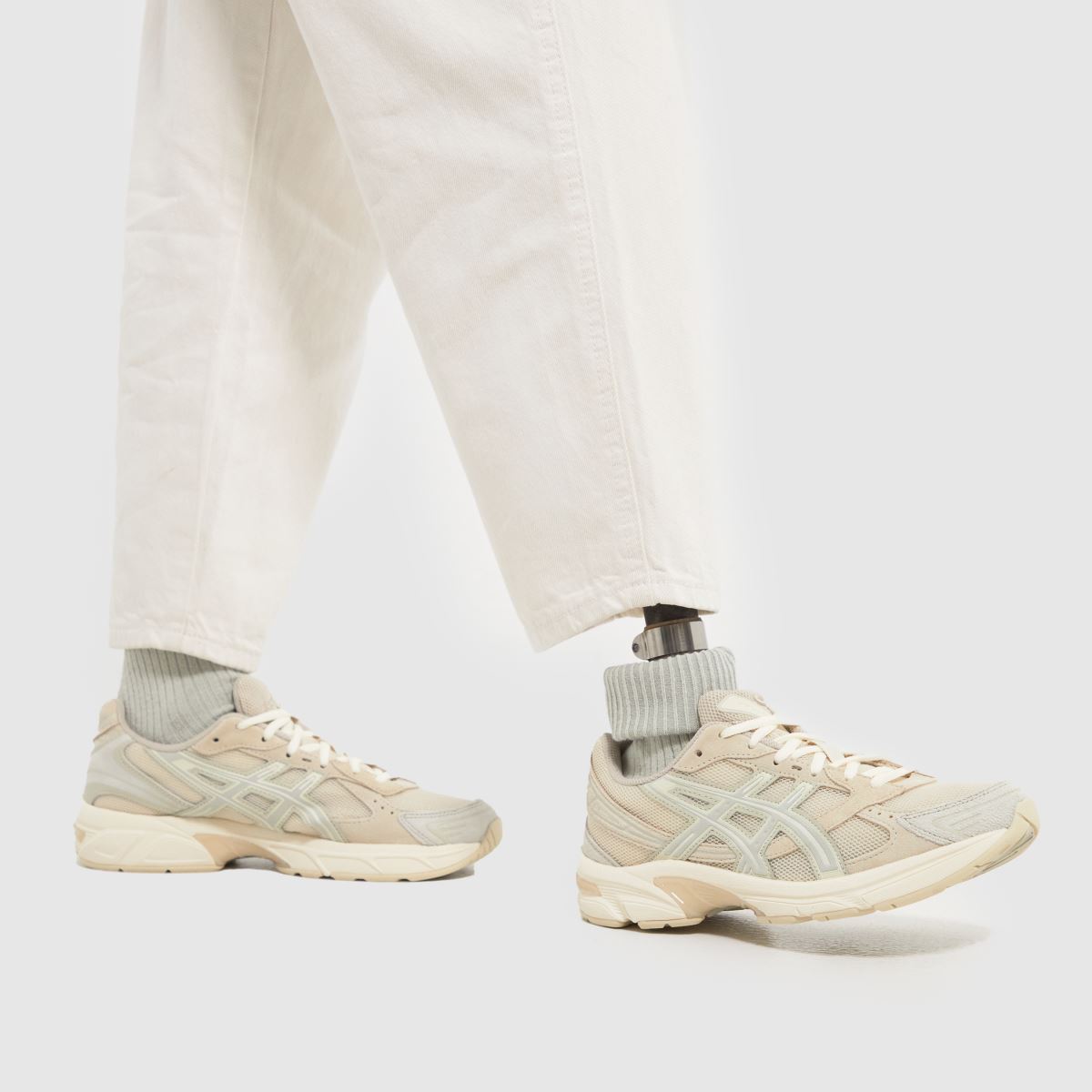 ASICS gel-1130 träningsskor i benvita flerfärgade