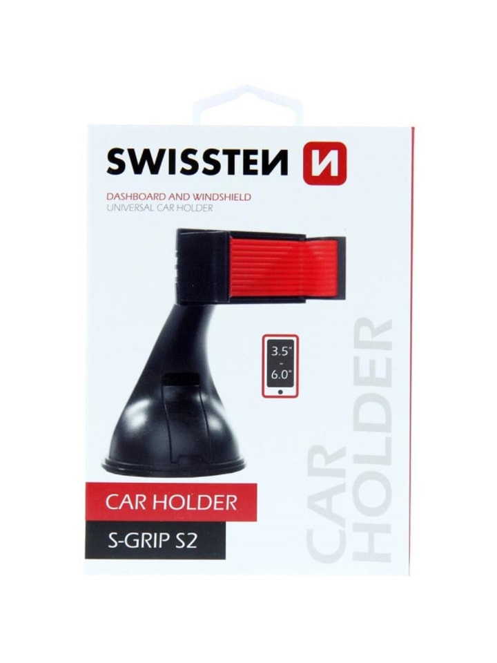 Swissten Auto-Halter für Smartphones und GPS mit drehbarem Kopf (3,5