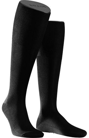 Falke, Serie Luxury No.4, Kniestrümpfe, Seide, schwarz