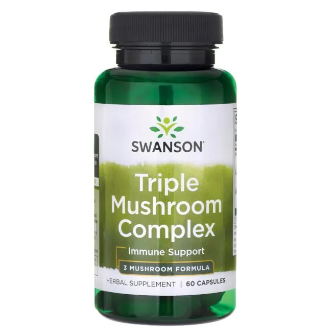 Swanson Full Spectrum Triple Mushroom Complex 500 mg kapsule