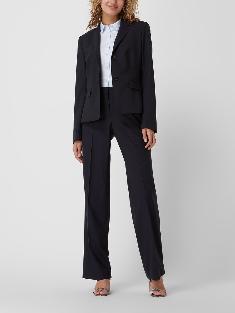 Blazer mit Stretch-Anteil in marineblau