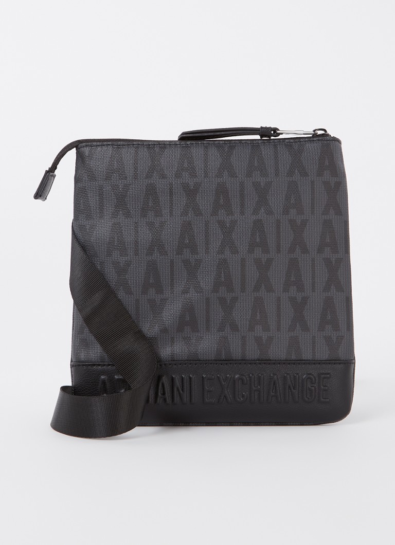 Torba na ramię Armani Exchange z nadrukowanym logo