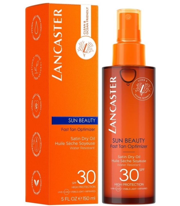 LANCASTER-SUN BEAUTY-Huile Sèche Soyeuse SPF30