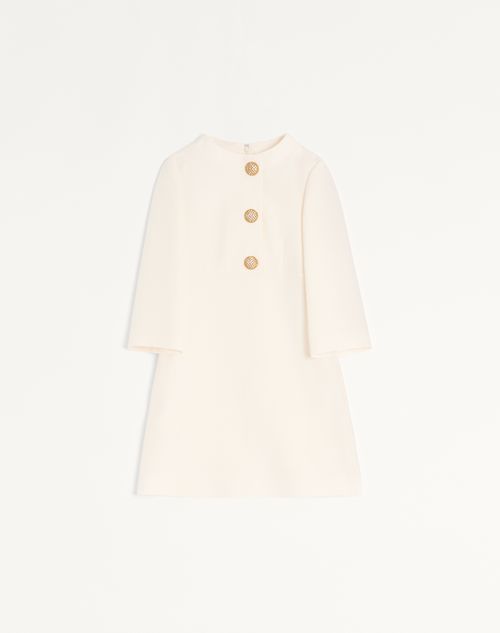 Vestido de crepe de alta costura