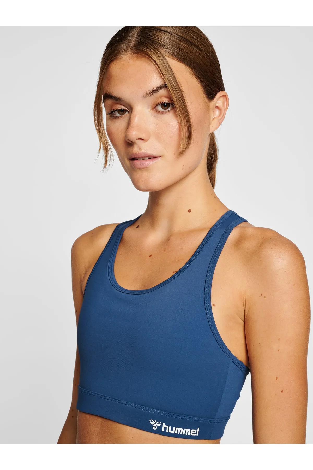 hummel  Sport-BH - Blau - Lizenzartikel