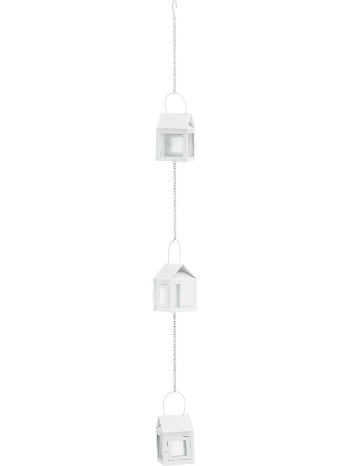 A2Living Hängelaterne Weiß 12 cm, 3er Set mit Kette günstig kaufen onesize