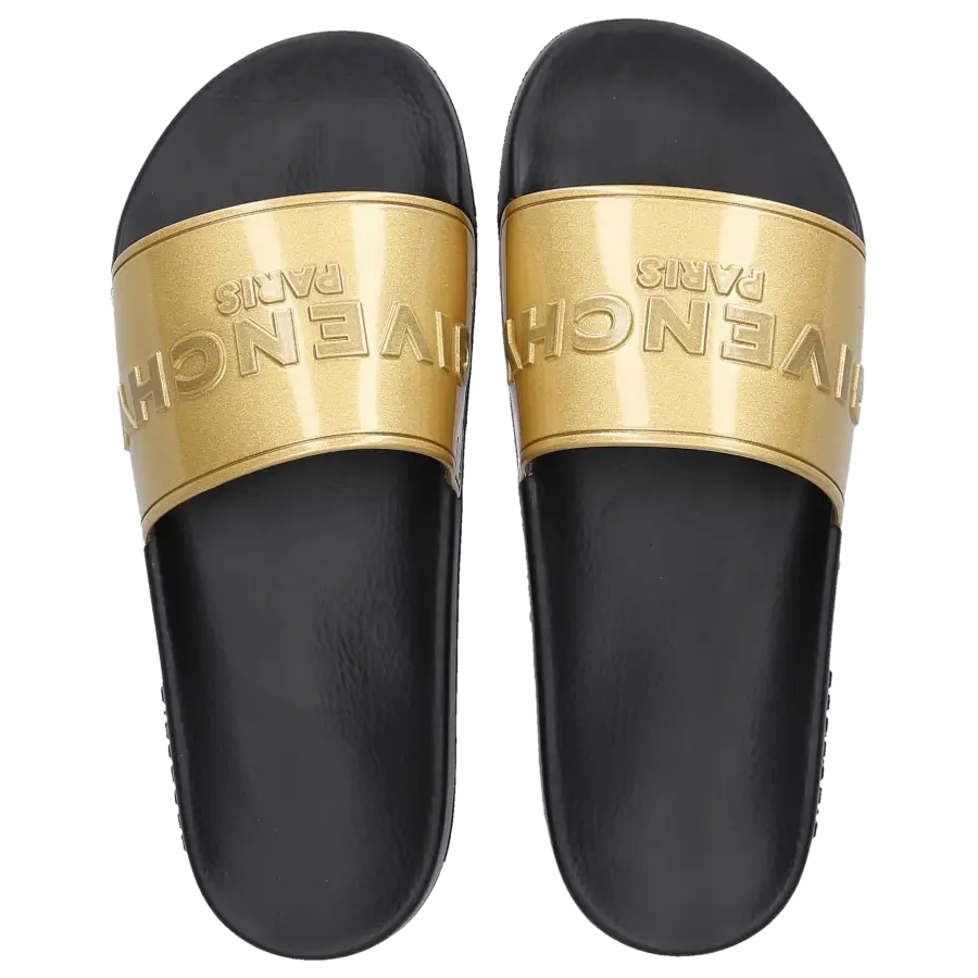 Givenchy - Badeschuhe PARIS Kautschuk - gold