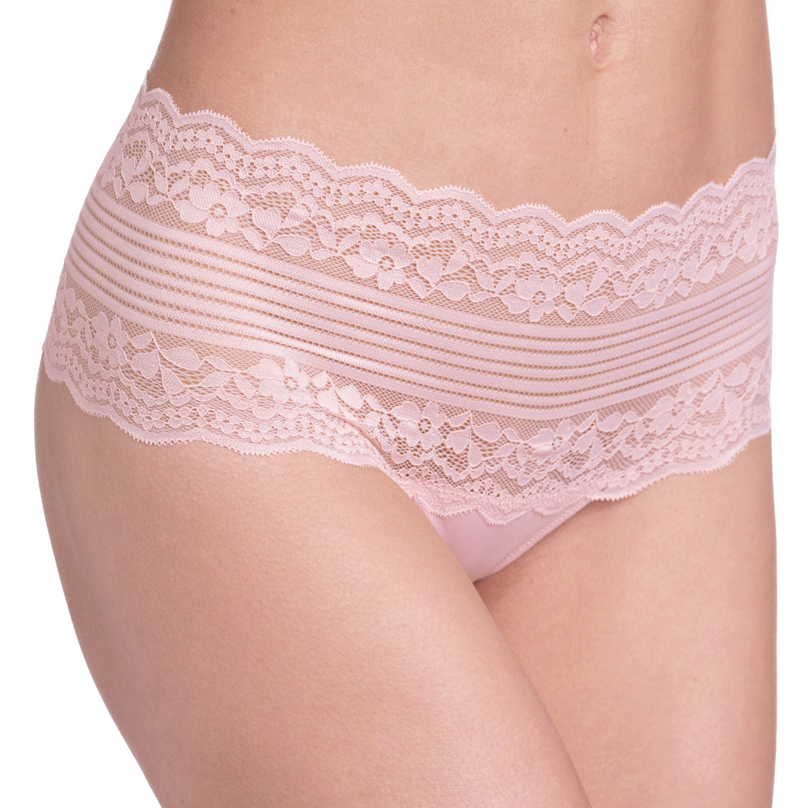 Damen String mit floraler Spitze