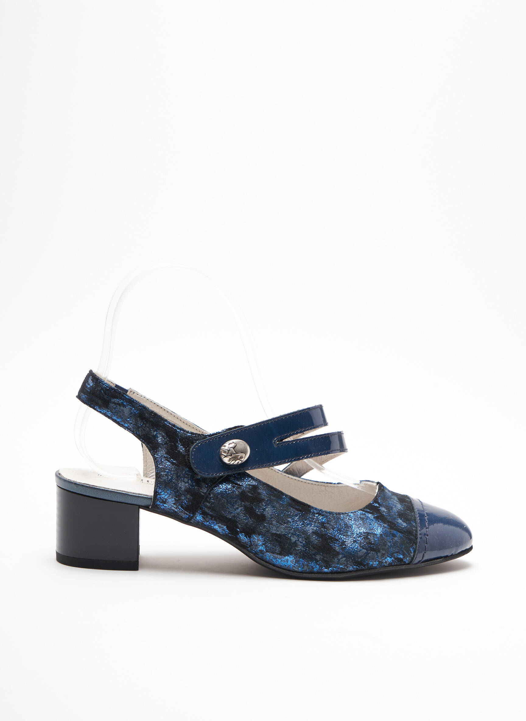 J Metayer Sandales Nu Pieds Femme couleur bleu