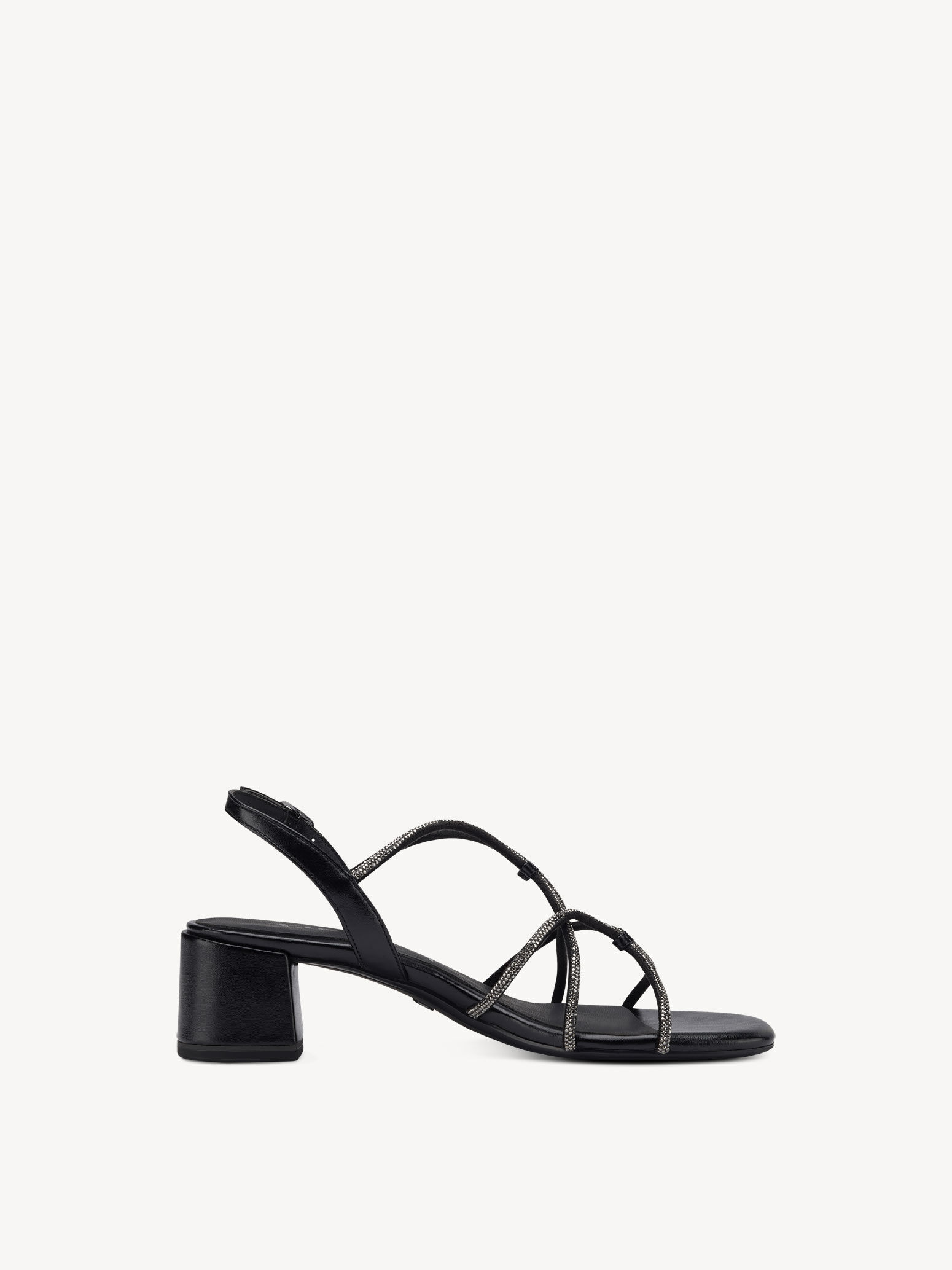 Sandale à talon - noir