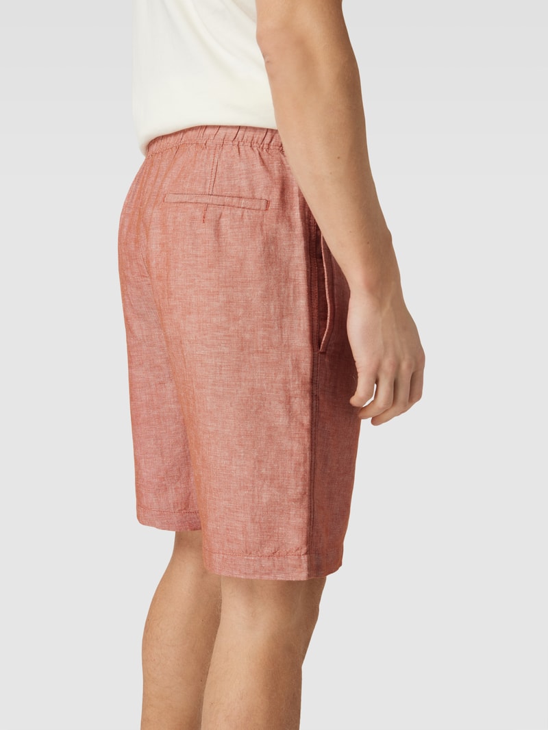 Shorts mit Bundfalten Modell 'alfonso' in camel