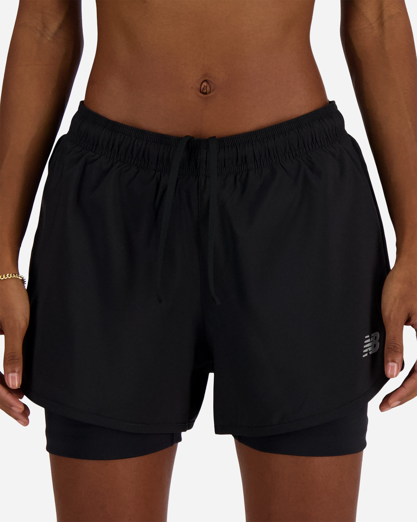 Krátke bežecké topánky New Balance Sport Essential 2v1 W WS41225BK