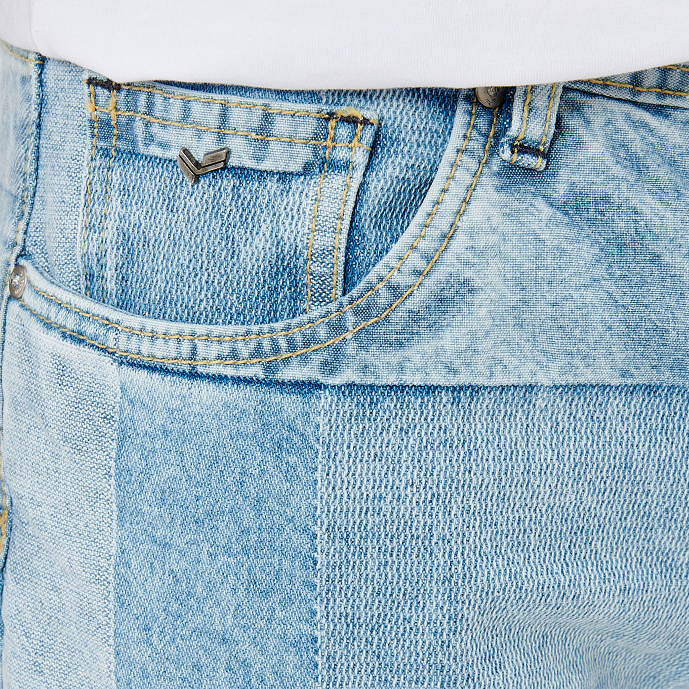 EDEN   Short loose patchwork homme