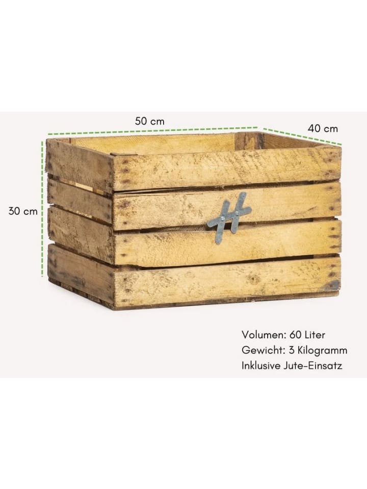 VCM  Holz Kräuterbeet Kiste Apfelkiste Pflanzkasten in Braun günstig kaufen onesize