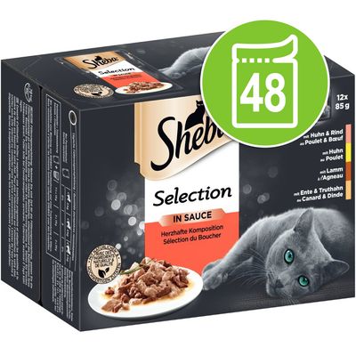 Megapack Sheba Varietäten Frischebeutel 48 x 85 g