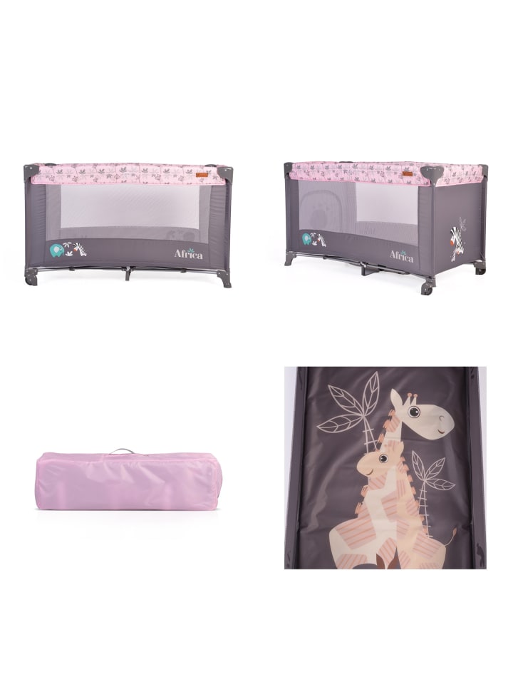 Cangaroo Reisebett Africa in rosa günstig kaufen 60x120 cm