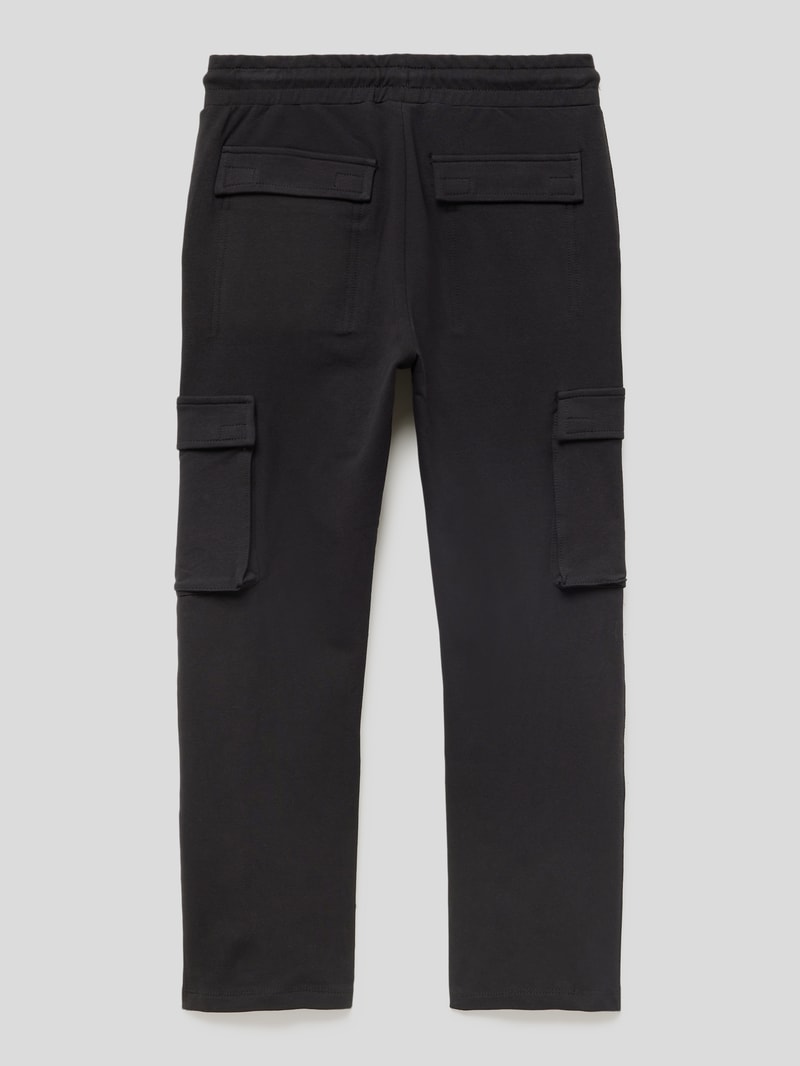 Jogpants mit Cargotaschen Modell 'NORMAL TB' in schwarz