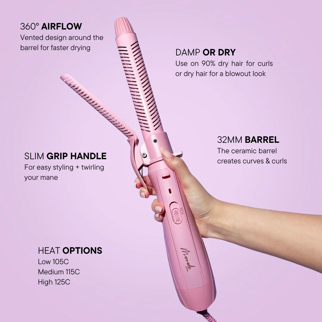 Matu instrumenti Aircurl - elektriskā matu suka