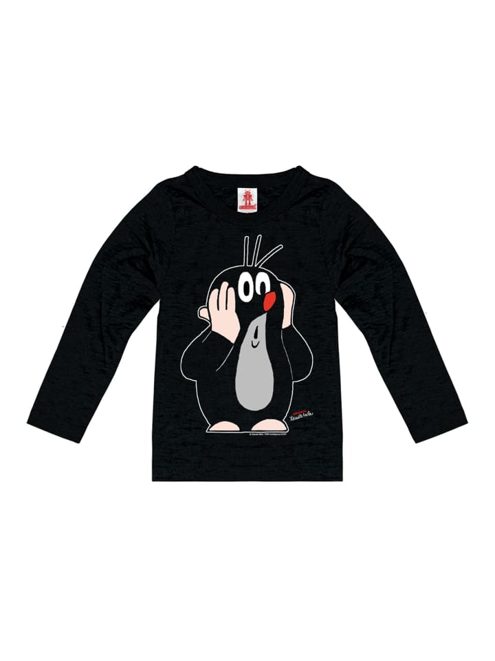 Logoshirt T-Shirt Der kleine Maulwurf in schwarz günstig kaufen