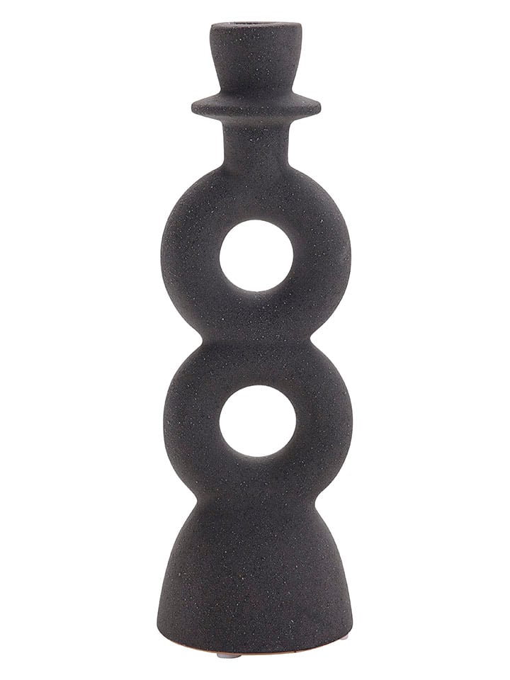 Bahne Kerzenhalter in Schwarz - (H)24 x Ø 8 cm günstig kaufen onesize