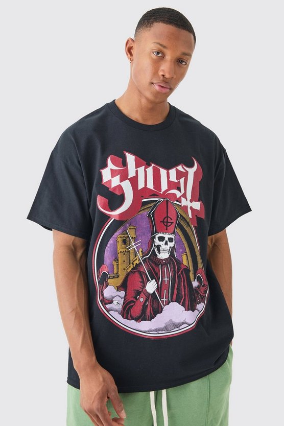 Oversize T-Shirt mit lizenziertem Ghost Band Print