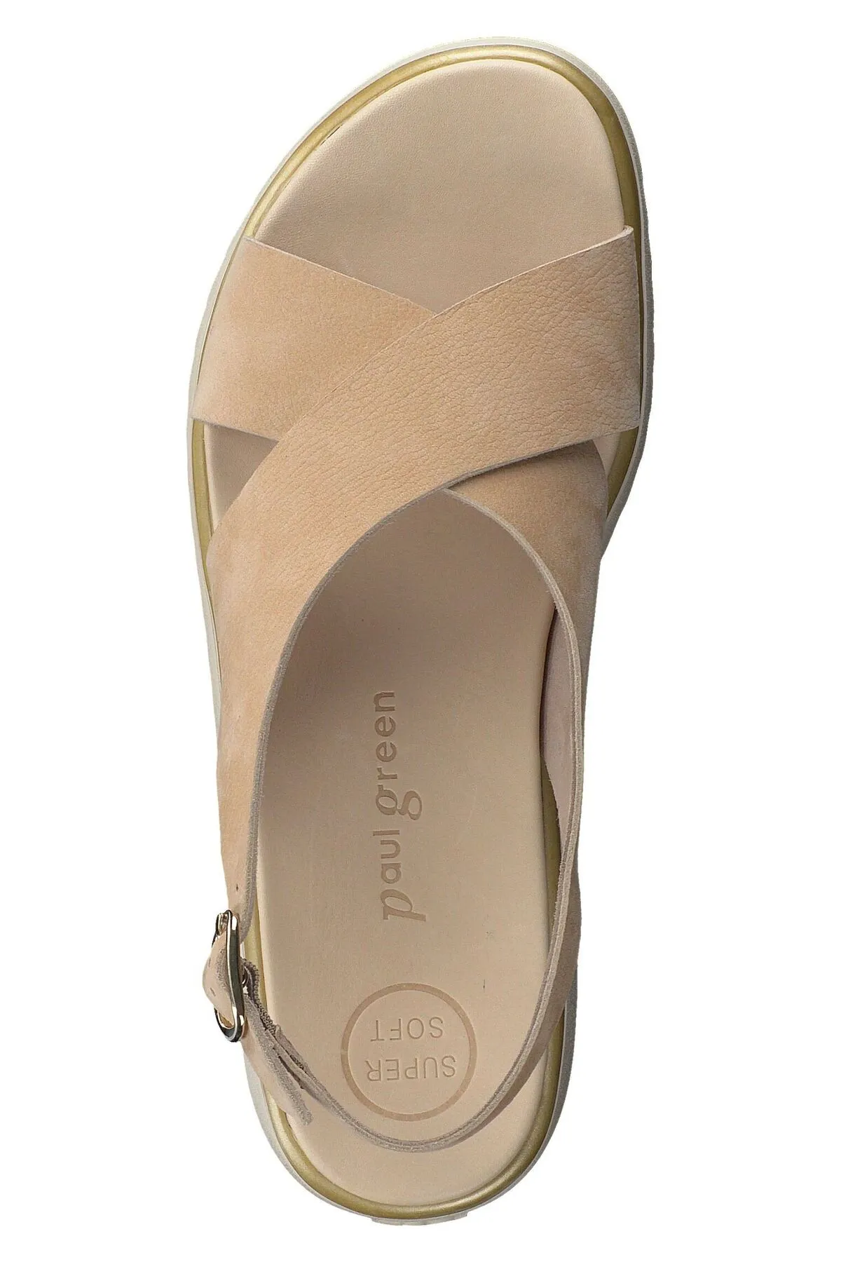 Paul Green  Sandalette - Gelb - Flacher Absatz