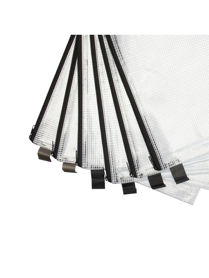 relaxdays 12x Dokumententasche in Transparent günstig kaufen onesize