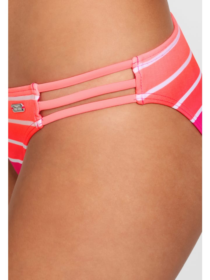Venice Beach Bügel-Bandeau-Bikini in pink-gestreift günstig kaufen