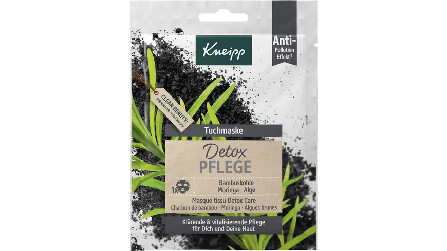 Kneipp Tuchmaske Detox Pflege 1 Stück