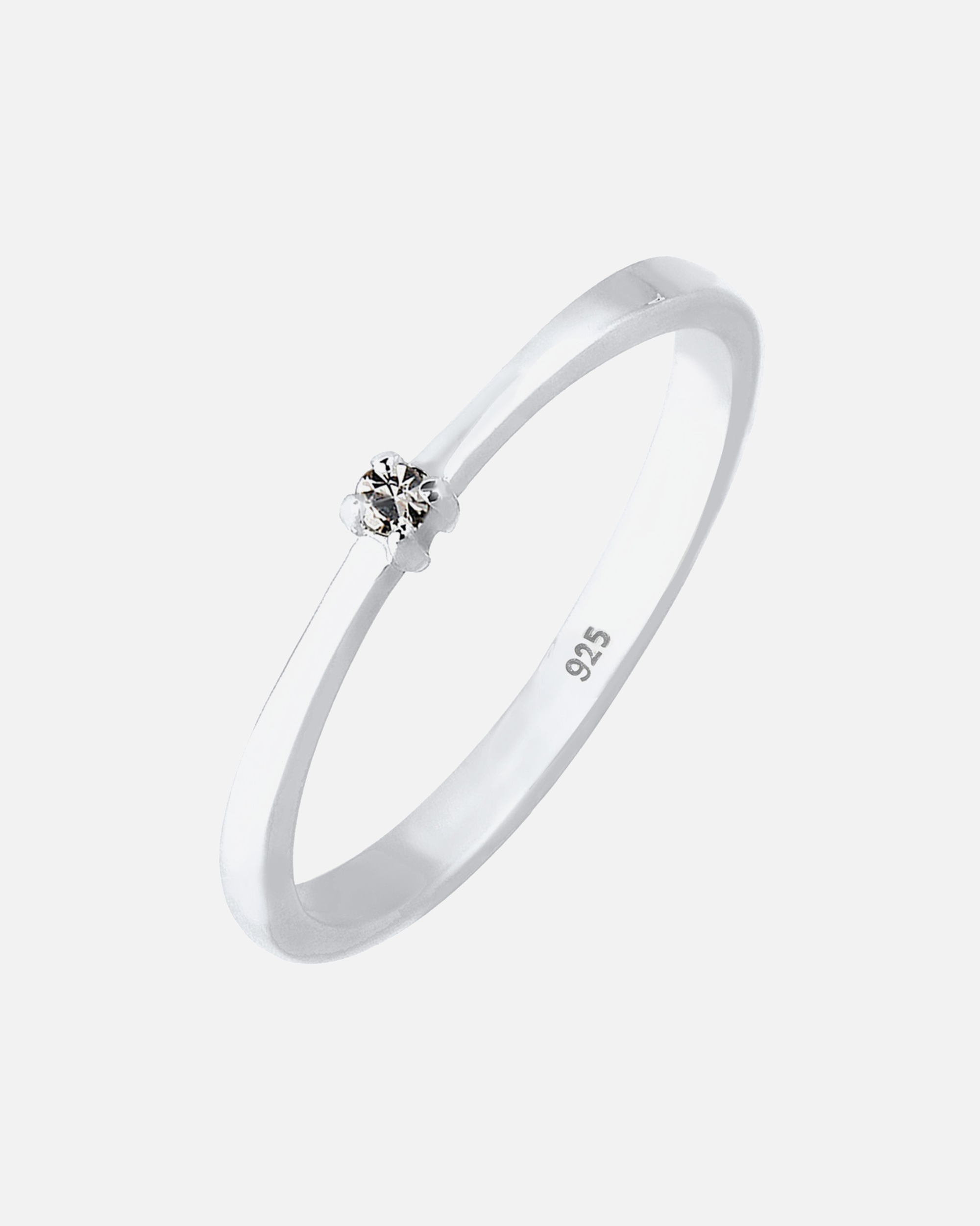 Elli Classic Solitaire kristály 925 ezüst