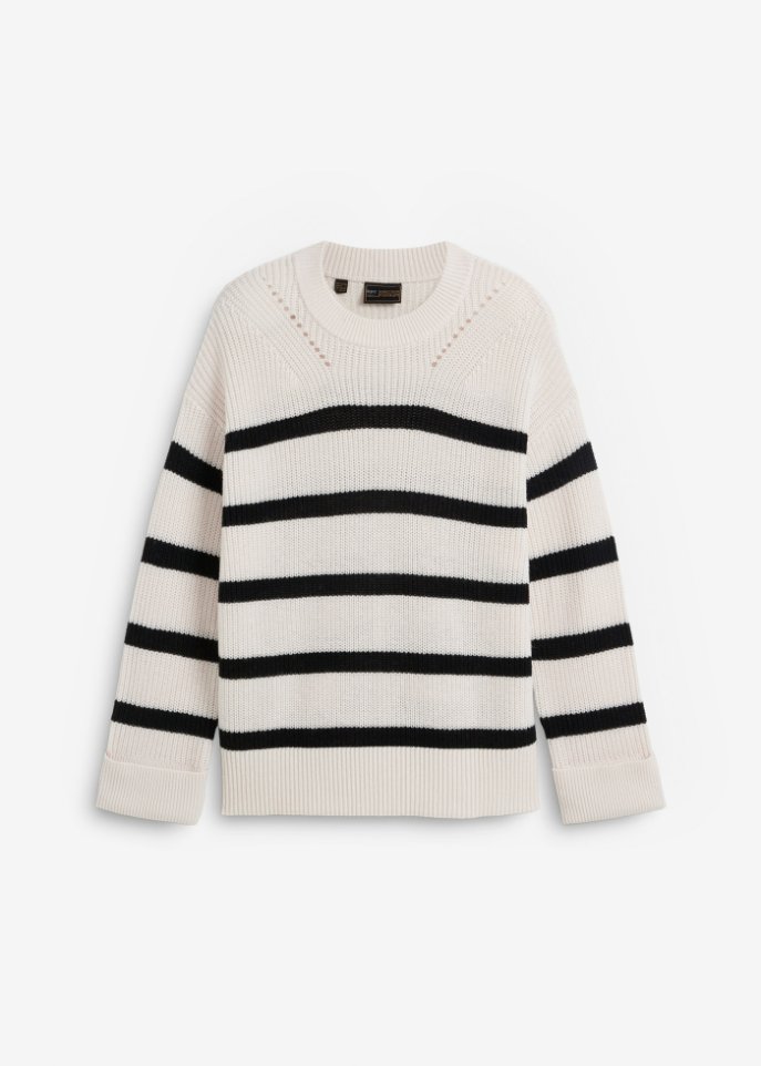 Wollpullover mit lockerer Passform
