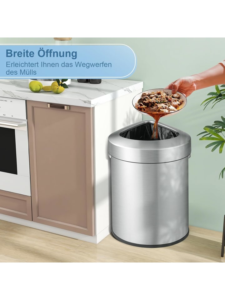 COSTWAY Mülleimer 60 L in Silber günstig kaufen onesize