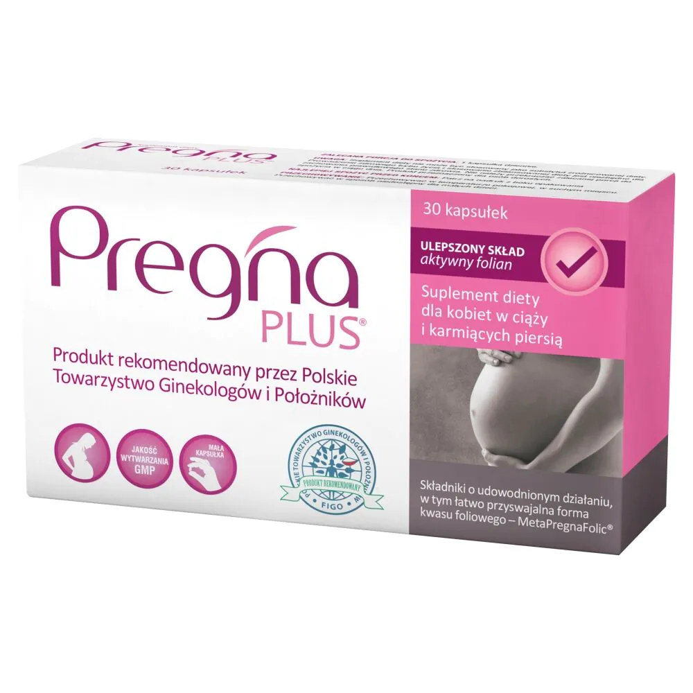 „Pregna Plus“ – maisto papildas moterims, planuojančioms nėštumą, nėščioms ir žindančioms moterims, kapsulės