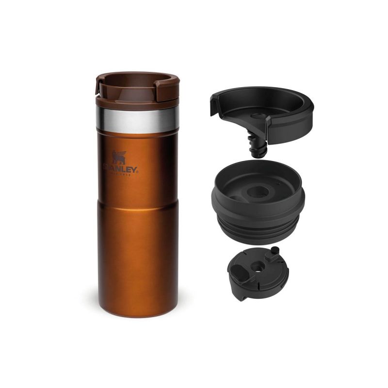 Thermo-Fahrradflasche, Stanley Classic Neverlake Travel Mug 12oz \/ 350ml Maple