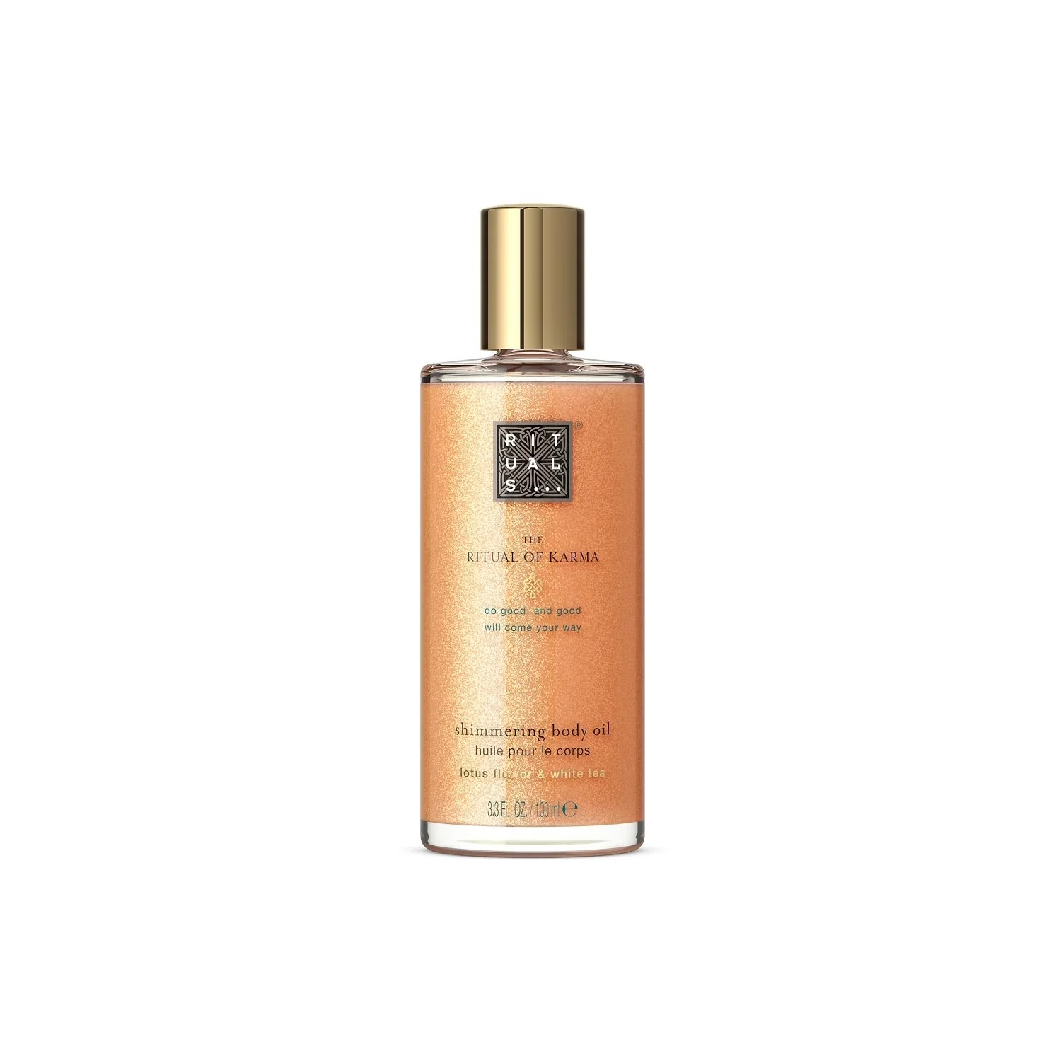 The Ritual of Karma Shimmering Body Oil - Kirkastava vartaloöljy