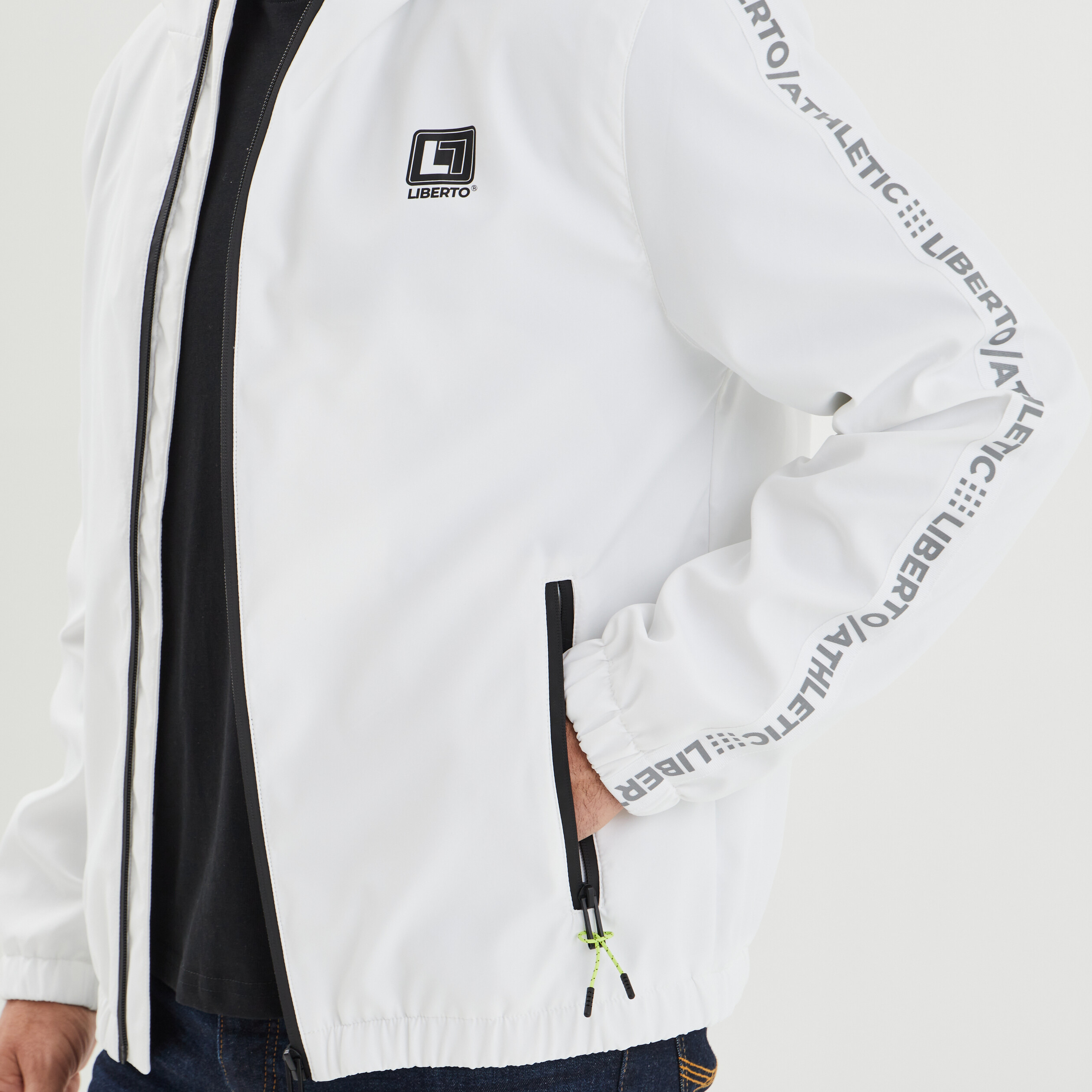 Veste imperméable à capuche Liberto blanc homme | La Halle
