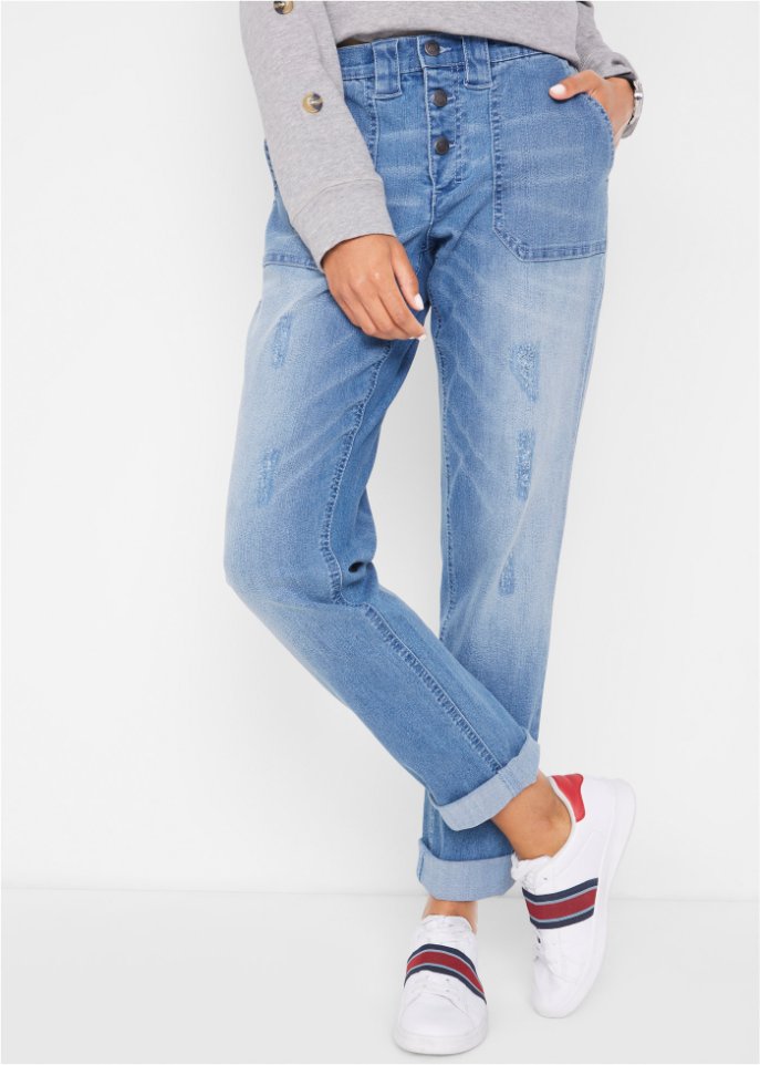 Komfort-Stretch-Boyfriend-Jeans