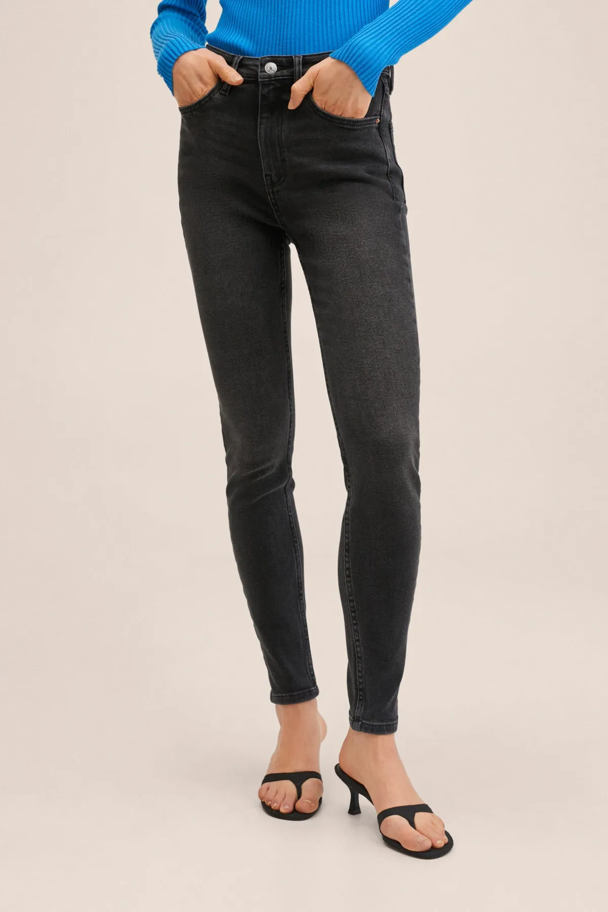 MANGO  27011122 Damen/Mädchen Offen Grau