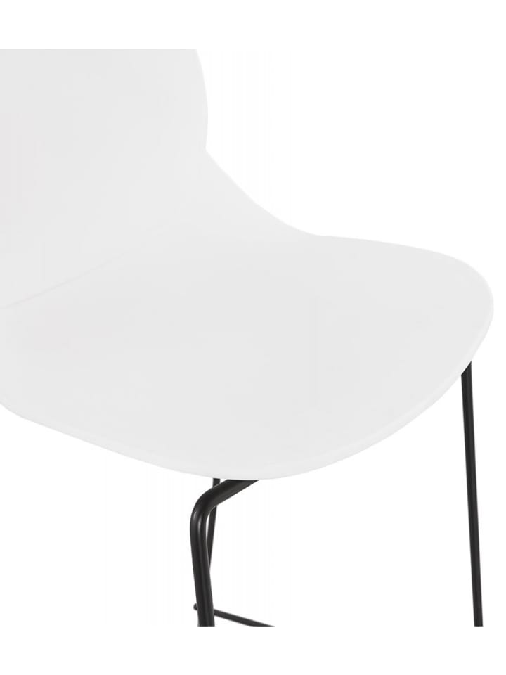 KADIMA DESIGN Barhocker Metall Kunststoff | Industriestil in Weiß-Schwarz günstig kaufen onesize