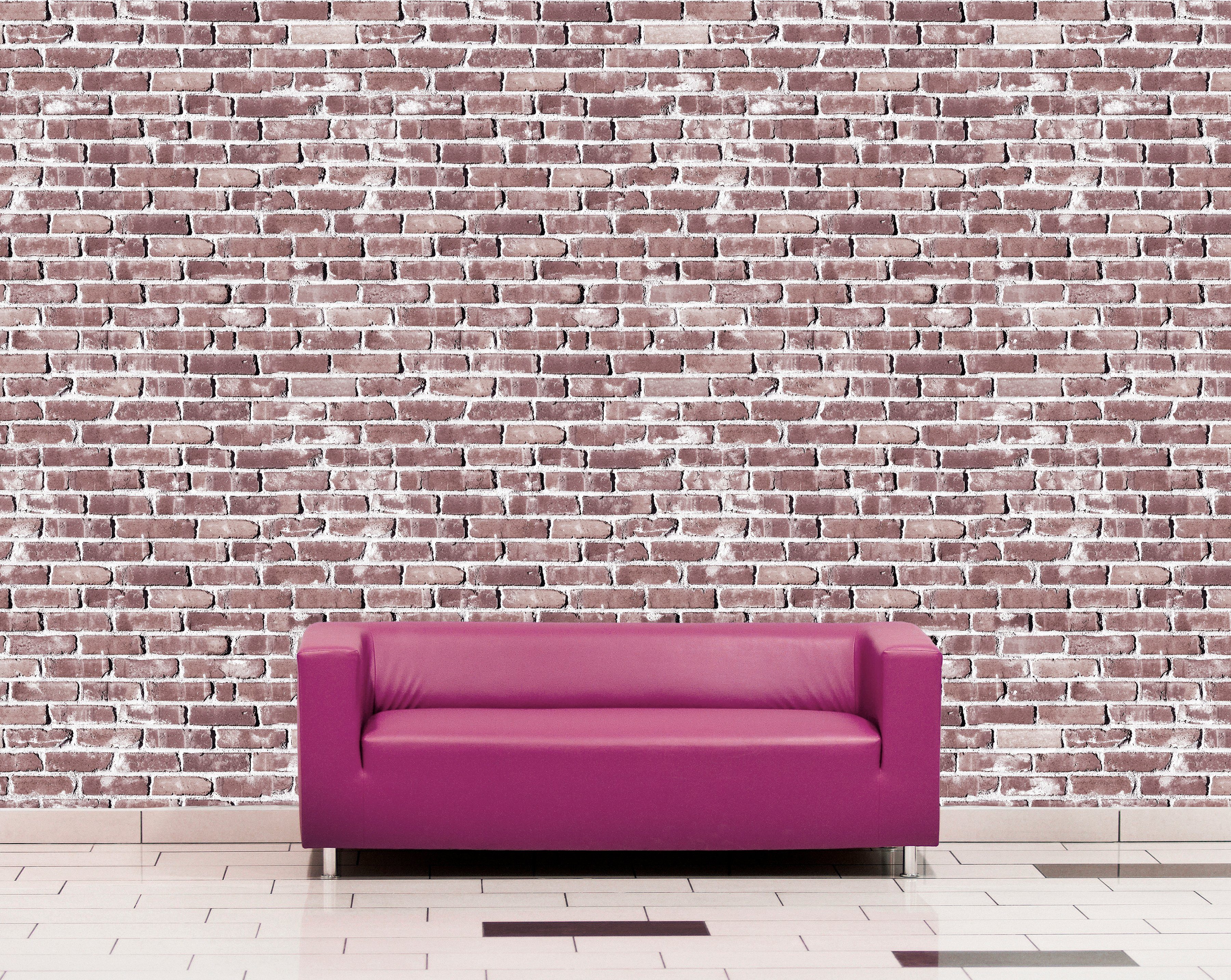queence Vinyltapete Eatockea, Steinoptik, 90 x 250 cm, selbstklebend