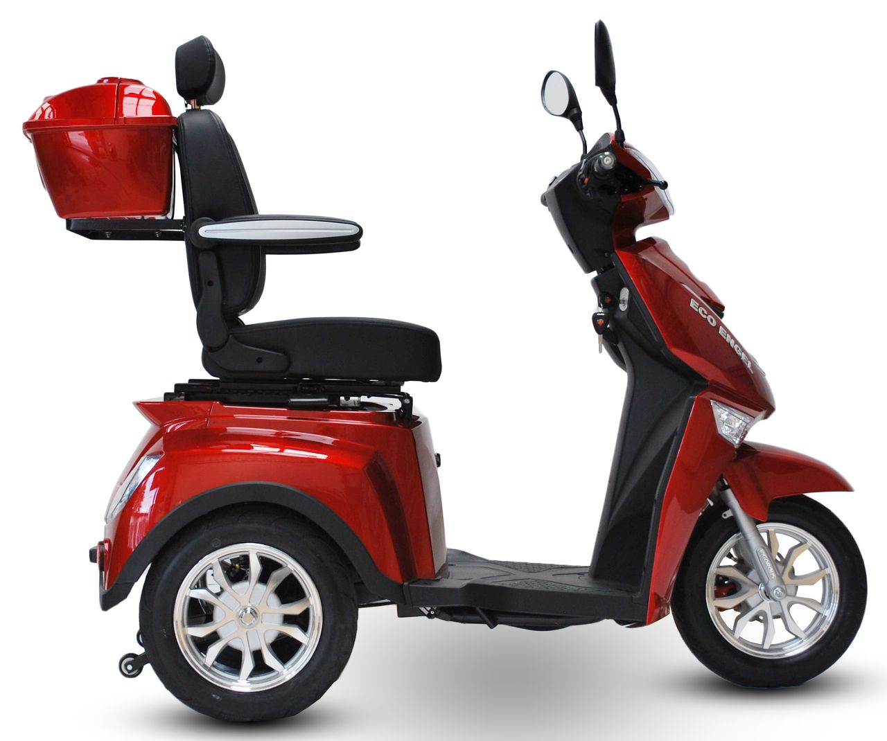 ECO ENGEL 504 Rot, 25 km/ h mit 1000 Watt Motor 20Ah, Seniorenmobil Elektro Roller