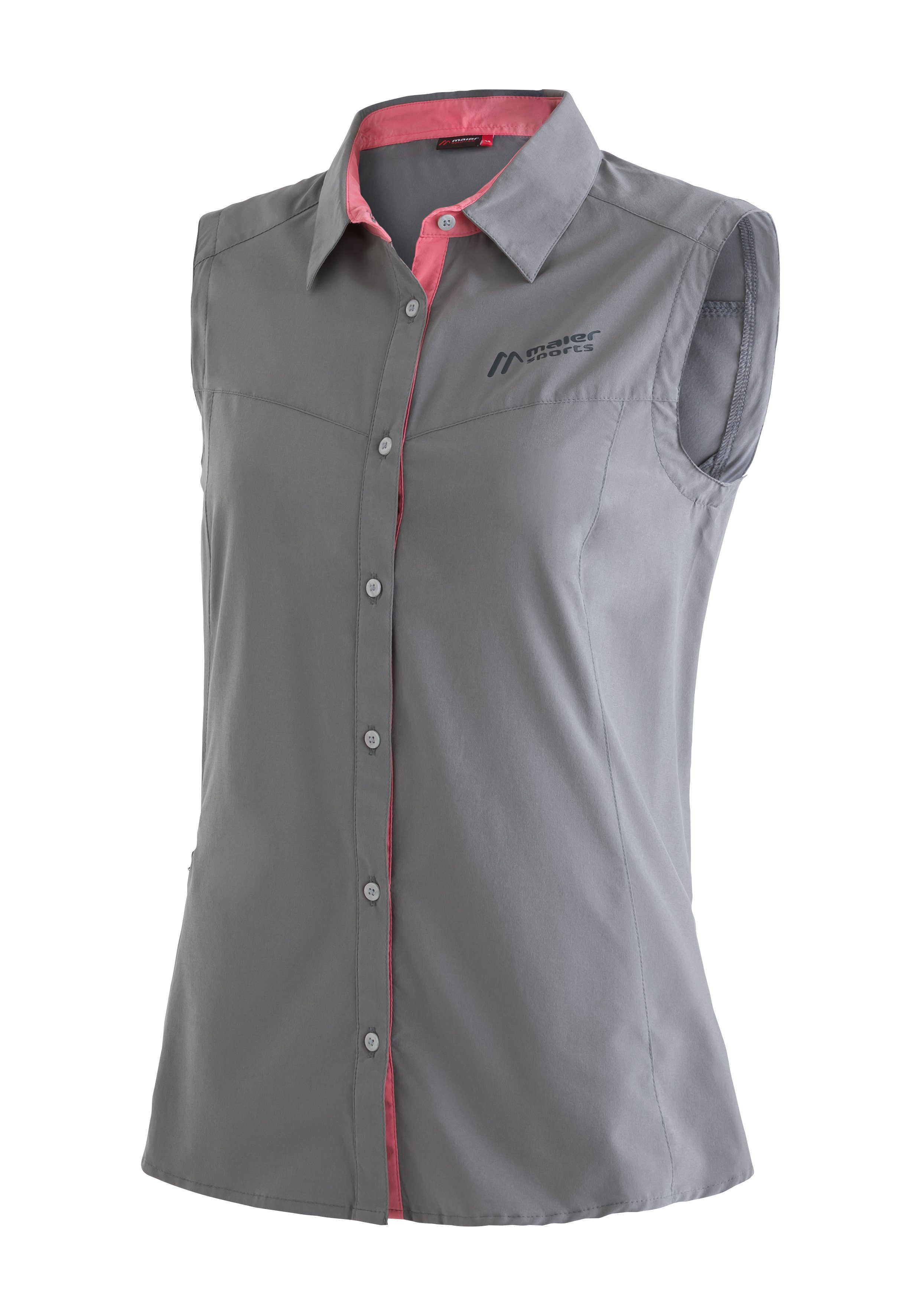 Maier Sports Funktionsbluse Sinnes W Leichte, elastische Trekkingbluse mit Sonnenkragen